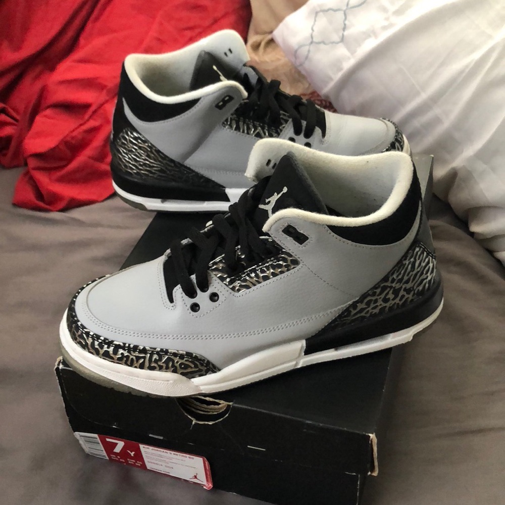 Air Jordan Retro 3 (wolf grey-metallic-BLK)